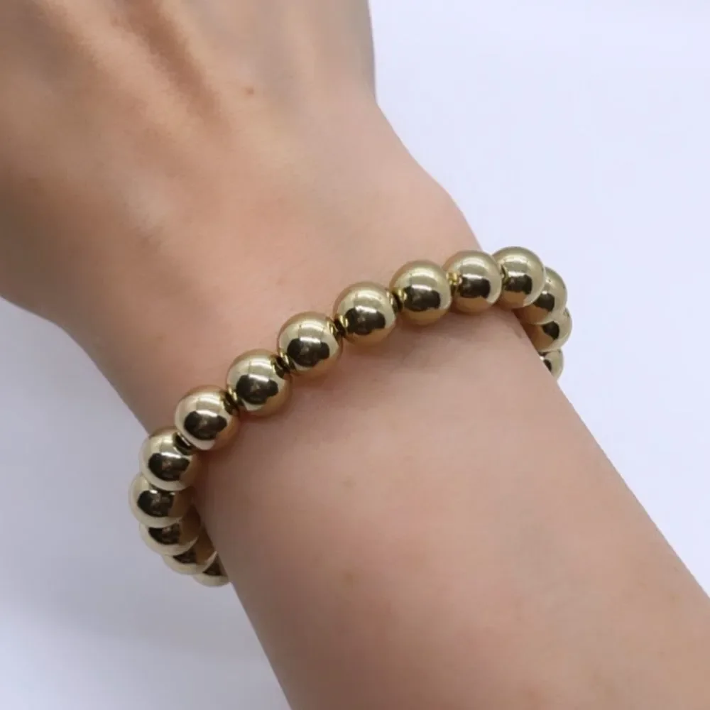 NWT Wool + Pepper Co. Gold Beaded Bracelet - Picture 1 of 5